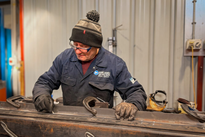 Paul, head of our welding and fabrication department